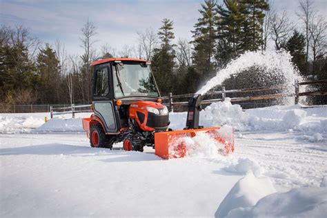 kubota tractors snow blower attachment